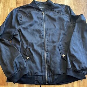 Rue21 Dark Blue Bomber Jacket